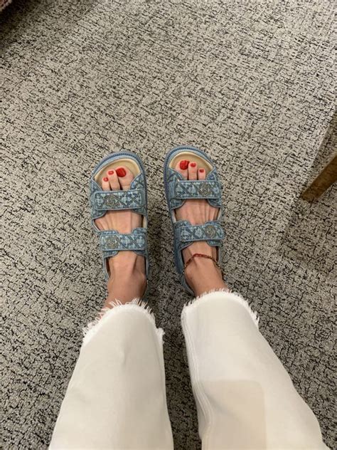 chanel sandals denim|Chanel high heel sandals.